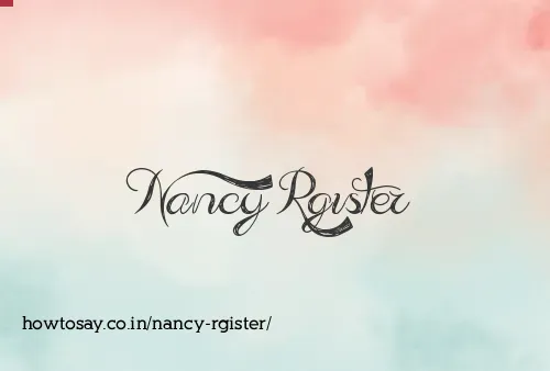 Nancy Rgister