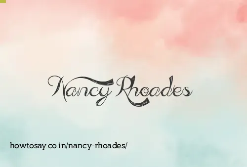 Nancy Rhoades