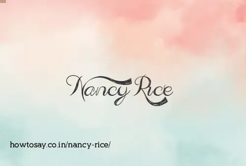 Nancy Rice