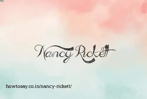 Nancy Rickett