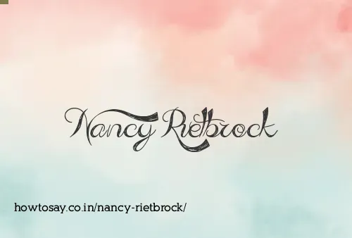 Nancy Rietbrock