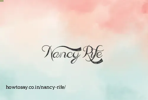 Nancy Rife