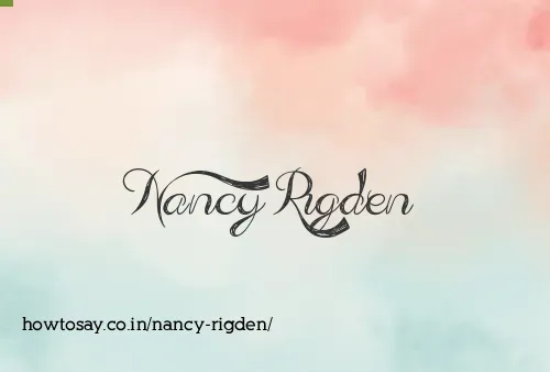 Nancy Rigden