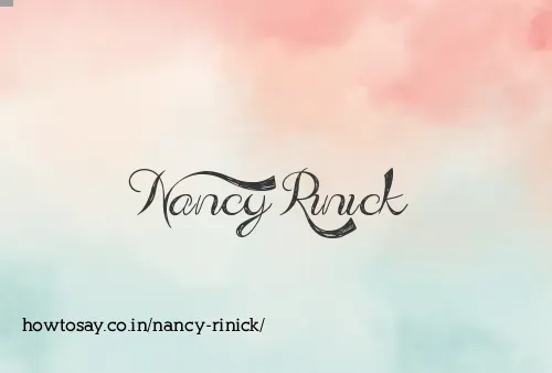 Nancy Rinick