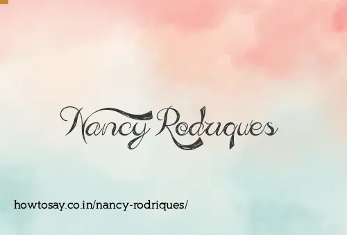 Nancy Rodriques