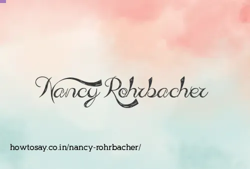 Nancy Rohrbacher