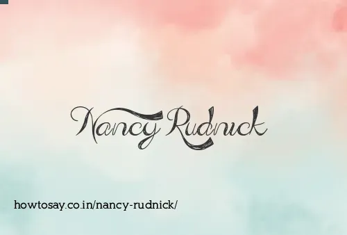 Nancy Rudnick