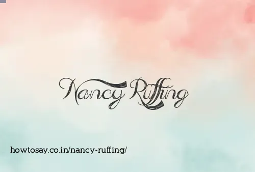 Nancy Ruffing