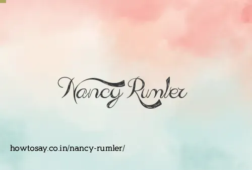 Nancy Rumler