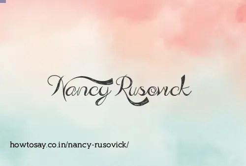 Nancy Rusovick