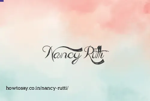 Nancy Rutti