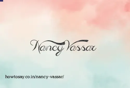 Nancy Vassar