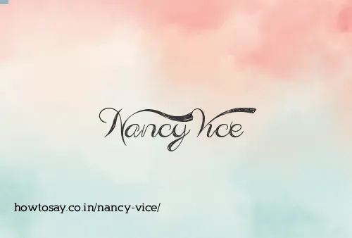 Nancy Vice