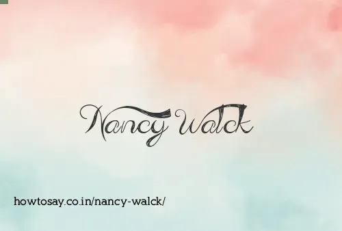 Nancy Walck