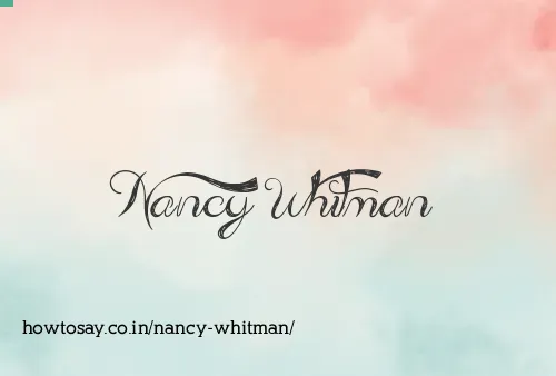 Nancy Whitman