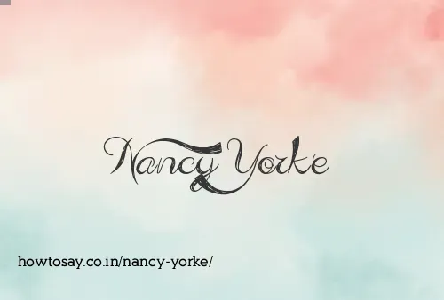Nancy Yorke