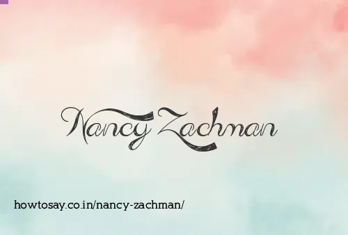 Nancy Zachman