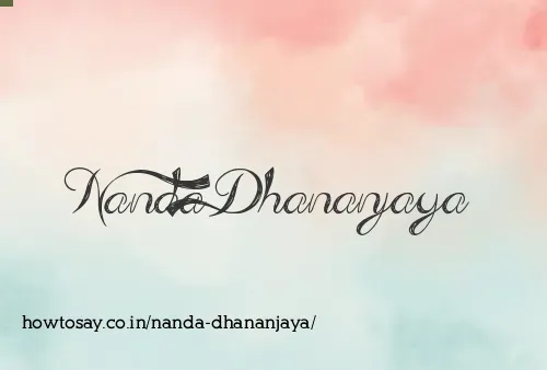 Nanda Dhananjaya