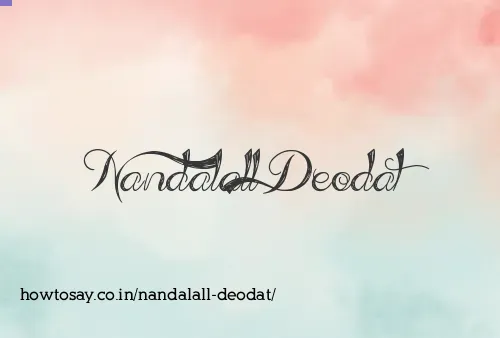 Nandalall Deodat