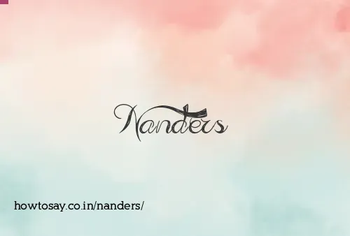 Nanders