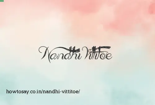 Nandhi Vittitoe
