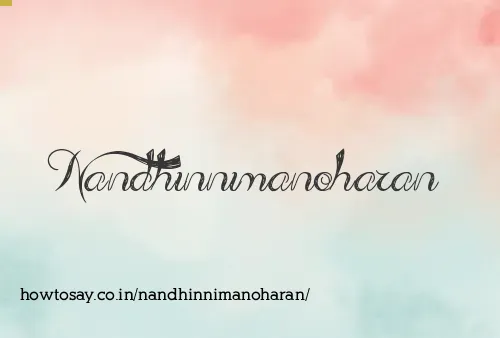 Nandhinnimanoharan