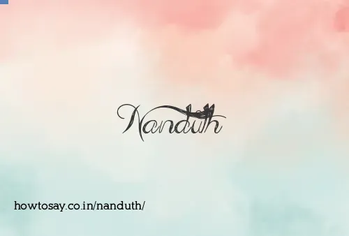 Nanduth