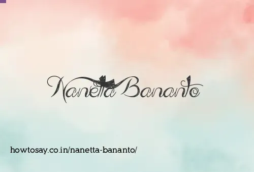 Nanetta Bananto
