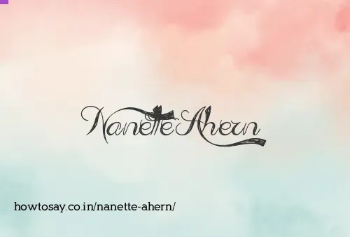 Nanette Ahern