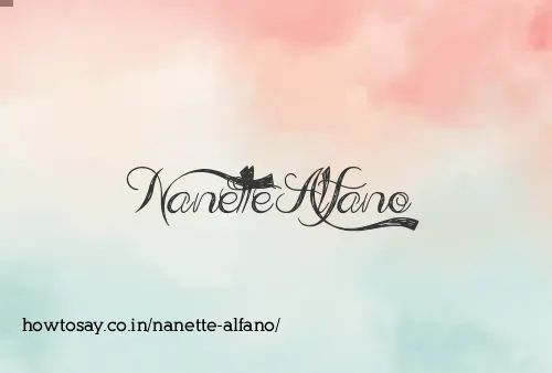 Nanette Alfano