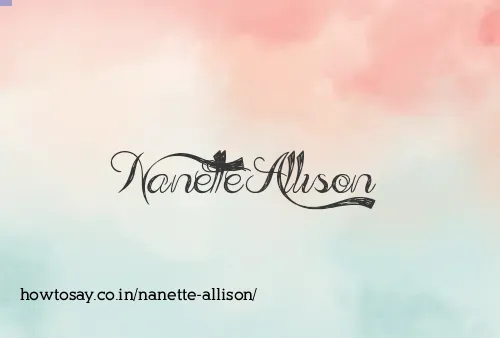 Nanette Allison
