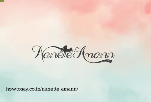 Nanette Amann