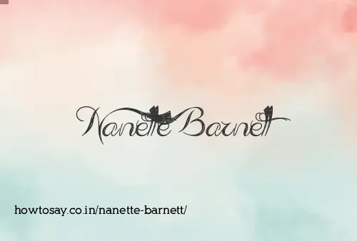 Nanette Barnett