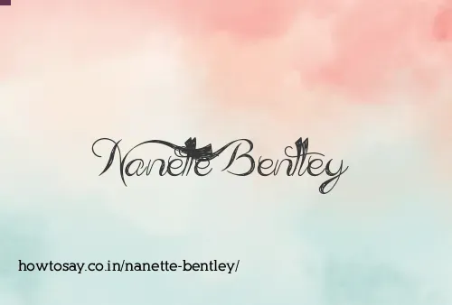Nanette Bentley