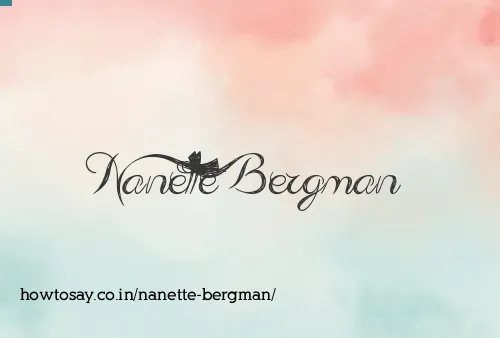 Nanette Bergman