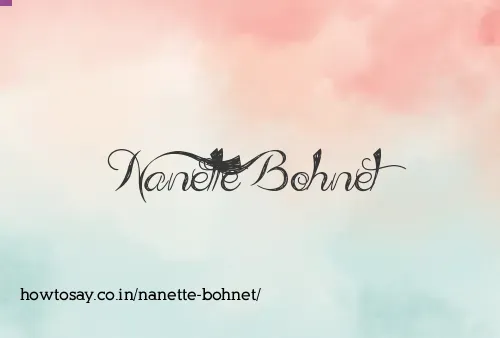Nanette Bohnet