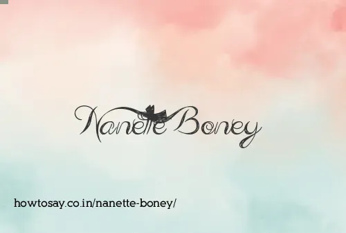 Nanette Boney