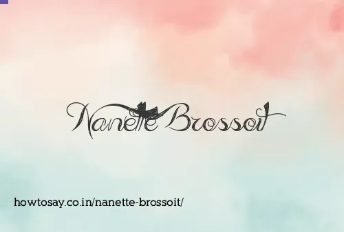 Nanette Brossoit