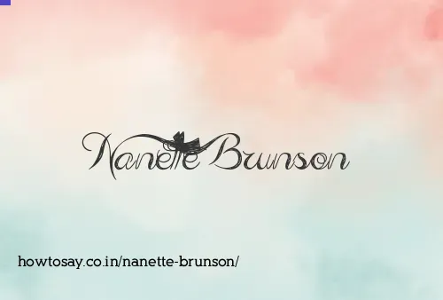 Nanette Brunson