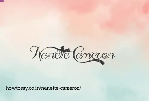 Nanette Cameron