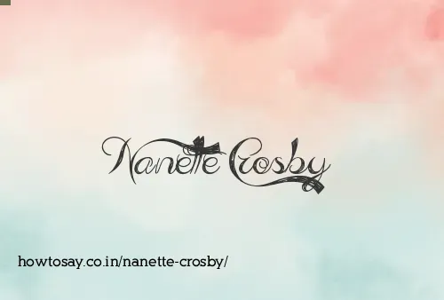 Nanette Crosby