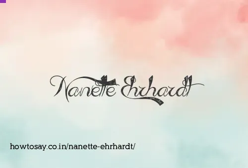 Nanette Ehrhardt