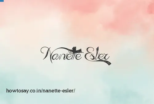 Nanette Esler