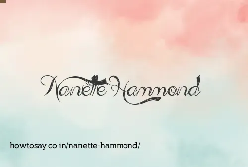 Nanette Hammond