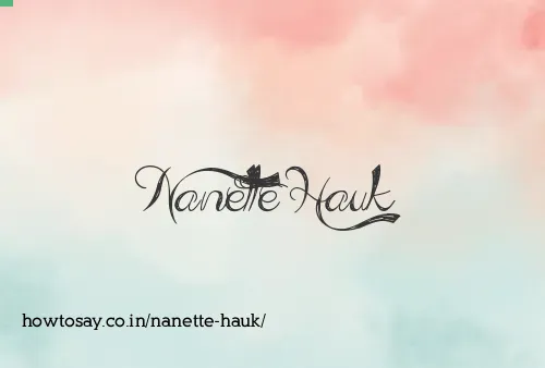 Nanette Hauk