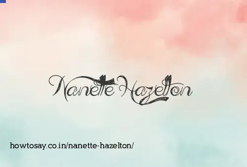 Nanette Hazelton