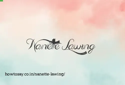 Nanette Lawing