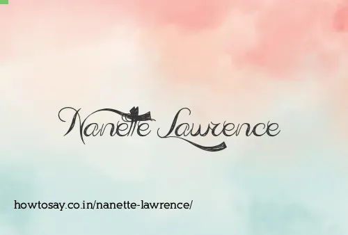 Nanette Lawrence