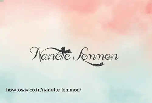 Nanette Lemmon