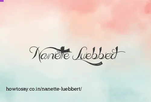 Nanette Luebbert